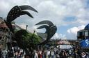 Giant crab statue at the land end of Pier 39.